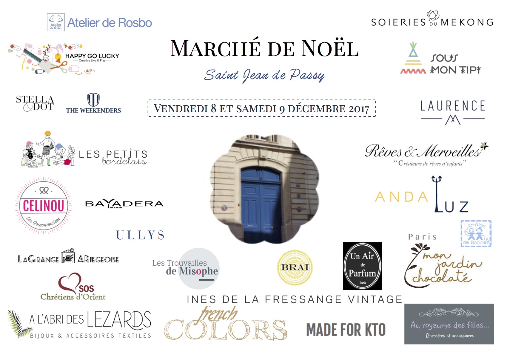 stands marché de Noël 2017